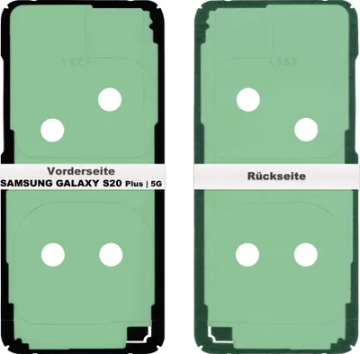 Produktbild von Samsung Galaxy S20 Plus G985F 5G G986B Akkudeckel Klebefolie Kleber Back Rahmen Glue