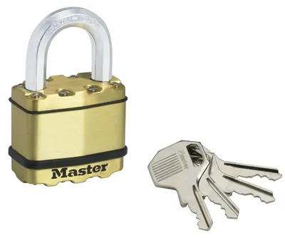 Immagine prodotto di Lucchetto MASTER LOCK a chiave in acciaio laminato, l.50 mm