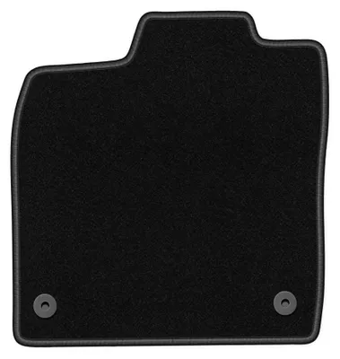Productafbeelding van Velours bestuurdersmat voor Volkswagen ID.3 vanaf 2019 (hatchback) – zwart, op maat – Wielganizator BASIC