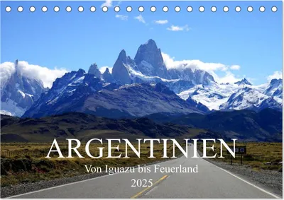 Produktbild von Argentinien - Von Iguazu bis Feuerland (Tischkalender 2025 DIN A5 quer), CALVENDO Monatskalender