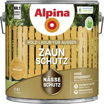 Produktbild von Alpina Zaun-Schutz 4 L hellbraun