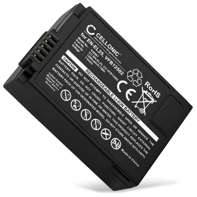Image de CELLONIC 1x Batterie pour Appareil photo Compatible avec Nikon Z fc, Z 50, Z 30, EN-EL25 - (1280mAh , 7.6V)