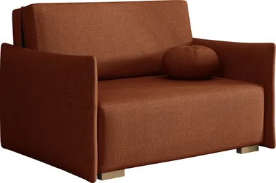 Produktbild von MIRJAN24 Sofa Viva Glov II, Schlafsofa mit Bettkasten und Schlaffunktion, Holzfüße, inkl. Kissen, 2-Sitzer (Farbe: Soul 08)