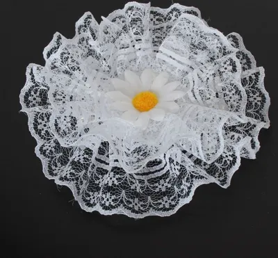 Produktbild von Mädchen Haarklammer Taufe Haarblume Blume Margerite Weiß