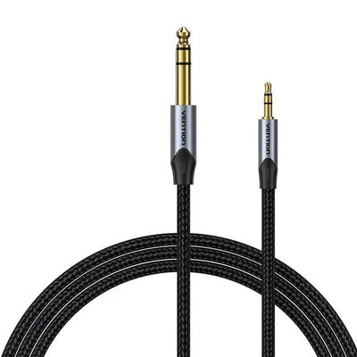 Immagine prodotto di Cavo audio da 3,5 mm TRS a 6,35 mm Vention BAUHH 2 m grigio