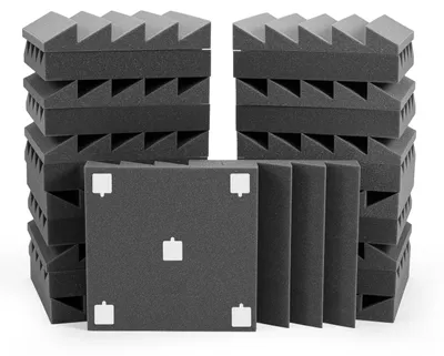 Obrázok produktu pre Solidchoice – Akustické panely na zvukovoizolačné účely – 24 kusov, rozmer 30x30x5 cm