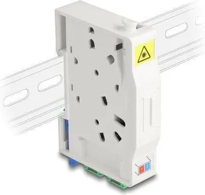 Produktbild von Delock LWL Anschlussdose für Hutschiene mit Spleißhalter und 2 x SC Simplex Kupplung