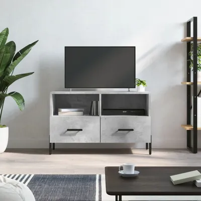 Produktbild von [Home] TV-Schrank Betongrau 80x36x50 cm Holzwerkstoff , Neue Mode 2024 im häuslichen Leben