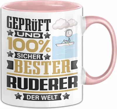 Produktbild von Ruderer Geschenk Lustiger Spruch für Ruderer Geschenkidee Bester Ruderer Der Welt (Rosa)
