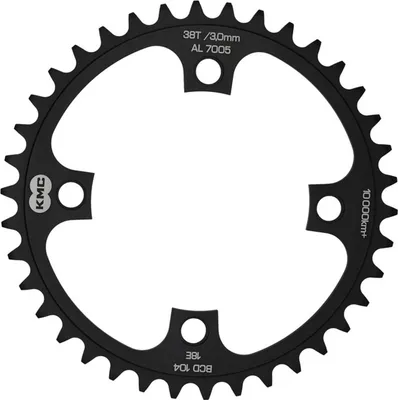 Produktbild von KMC Kettenblatt 38 Zähne 1/2 x 1/8" Lochkreis 104 mm AL7075 - E-Bike Mittelmo...