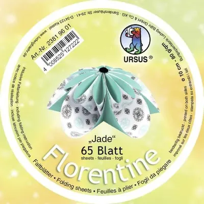Produktbild von Faltblätter Florentine Jade 10cm