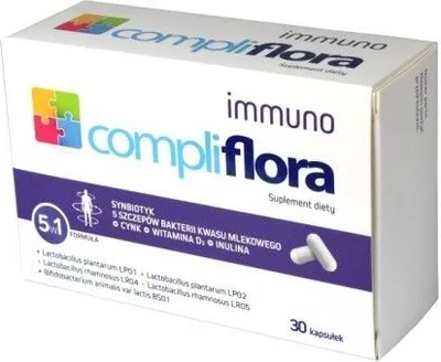 Produktbild von COMPLIFLORA IMMUNO Probiotikum Zink Vitamin D 30 Kapseln.