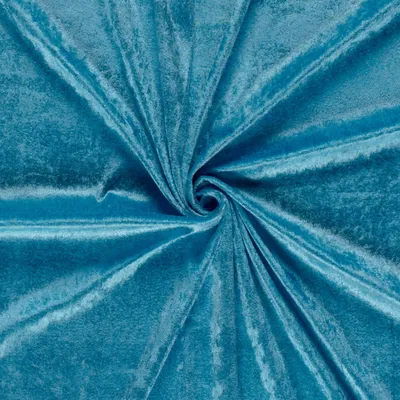Produktbild von Samtstoff 0,5m Schritte - Meterware 147 cm breit – Velvet Stoff viele Farben | Dekostoff, Polsterstoff & Nähstoff 004 Aqua