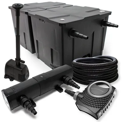 Obrázok produktu pre Filtračná súprava ausfilter 60000l, čerpadlo SuperEco, hadica, 24W odlučovač, fontánové čerpadlo a skimmer