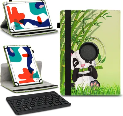 Produktbild von Tablet Tasche Hülle Huawei MatePad T10 9.7 Schutzhülle Bluetooth Tastatur QWERTZFarben:Motiv 11