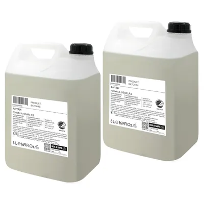 Immagine prodotto di aNYAH Shampoo e Gel doccia 2 in 1 - Confezione da 2 ricariche da 5 l - Vegan - Nordic Ecolabel
