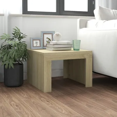 Produktbild von The Living Store Couchtisch Sonoma-Eiche 50x50x35 cm Holzwerkstoff
