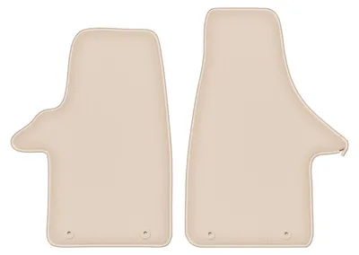 Produktbild von DURBAN Beige Velours-Fußmatten-Set für Volkswagen Transporter T5 Transporter (2003-2015)
