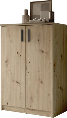 Produktbild von Kommode inkl. 2 Türen Artisan Deko / Stangengriff Schwarz