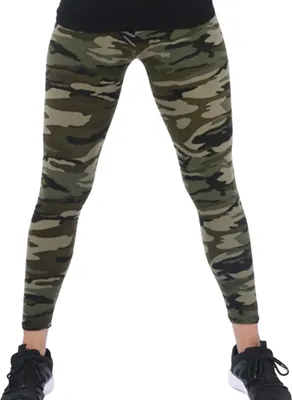 Produktbild von Stylische Camouflage Leggings in Grün – Universelle Größe M/L KP34923