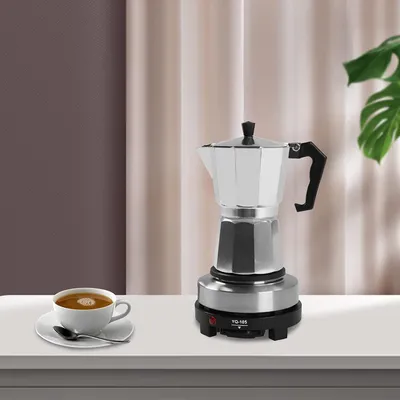 Produktbild von Espressokocher für 6 Tassen Kaffeemaschine 300ml Elektrische Heizplatte und Kaffee Urne