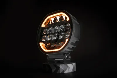Produktbild von SKYLED SCALLOP 7X LED Fernscheinwerfer rund 7 Zoll FI178 Tuning Zusatzscheinwerfer mit dynamischem Positionslicht weiß/orange, 90W Driving Beam, 475m Offroad Reichweite, ECE R149 Zulassung Ref.20
