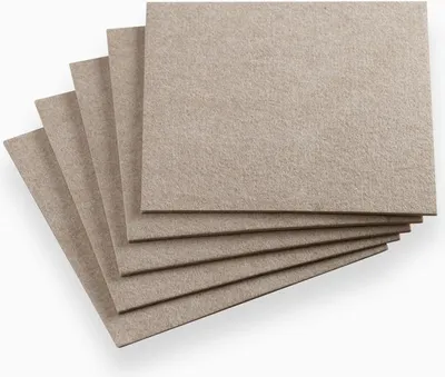 Produktbild von Filz-Zuschnitt selbstklebend, 200 x 200 mm, beige, 5 Stück