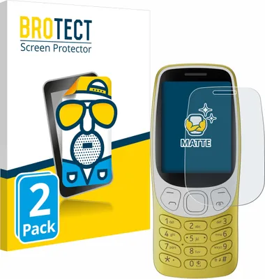 Produktbild von 2x BROTECT Schutzfolie für Nokia 3210 Displayschutz Displayschutzfolie Folie Matt Entspiegelungsfolie