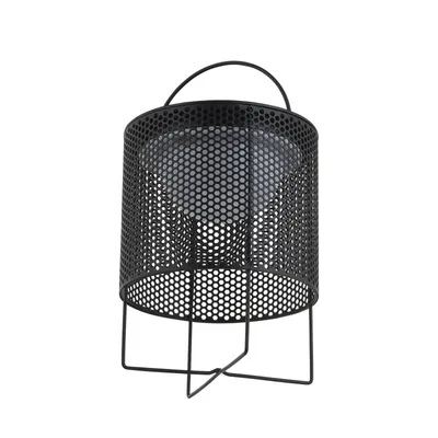 Produktbild von Lindby LED-Solar-Terrassenleuchte Achilleas, RGBW, schwarz