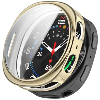 Immagine prodotto di Per Samsung Galaxy Watch 8 40 mm placcato copertura completa TPU Smart Watch Custodia protettiva oro