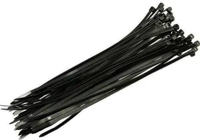Obrázok produktu pre Viazacie pásky, 370 x 8 mm, 100 kusov, čierne