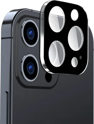 Obrázek produktu pro Techsuit celoplošné ochranné sklo pro kameru - iPhone 15 pro / 15 pro Max - Černá