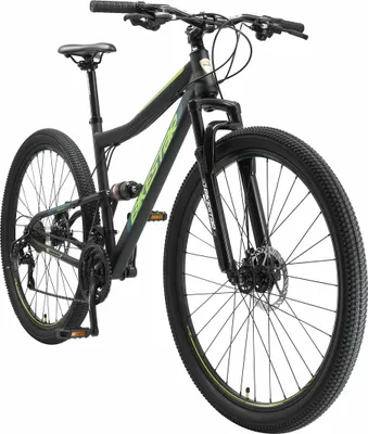 Produktbild von BIKESTAR Fully Mountainbike 29 Zoll | 19 Zoll Rahmen, 21 Gang Shimano Schaltung, Scheibenbremse | Schwarz