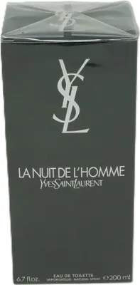Produktbild von Yves Saint Laurent La Nuit De L'homme Eau De Toilette Spray, Männer, 200 ml, Bergamotte, Kardamom, Bergamote, Cardamome, Schwarzer Pfeffer, Lavendel, Lavande, Poivre Noir, Bois de Cèdre