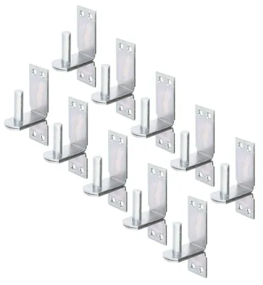 Produktbild von Alberts 844561 Kloben auf Platte, DII-Haken, galvanisch verzinkt, dickschichtpassiviert, Dornmaß Ø10 mm, Platte 90 x 30 mm, 10er Set