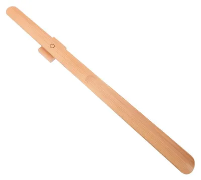 Immagine prodotto di Levalangue lungo in legno, 55 cm, con magnete | Levalangue ergonomico in legno di faggio, color kaki