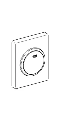 Zdjęcie produktu dla Grohe Skate spłuczka do pisuaru z przyciskiem chrom matowy - 38595P00
