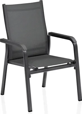 Produktbild von KETTLER Basic Plus Stapelsessel, anthrazit/anthrazit, Aluminium/Outdoorgewebe