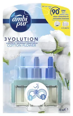 Obrázek produktu pro Ambi Pur Wkład do elektrycznego odświeżacza Bavlna Flower, 20 ml