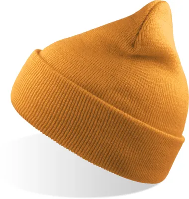 Produktbild von Atlantis WIND | Herren Winter Beanie mit Bündchen - Farbe: Gold Yellow - Größe: One Size