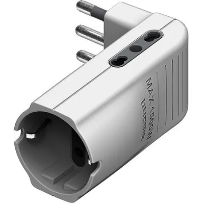 Image de bticino S3616DE Adaptateur de prise secteur blanc