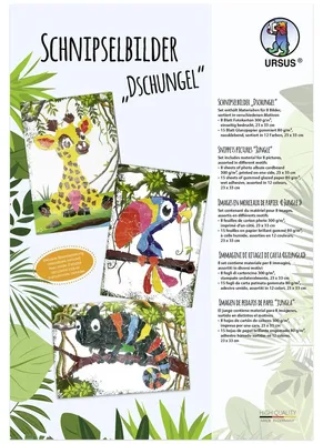 Produktbild von URSUS Schnipselbilder Dschungel