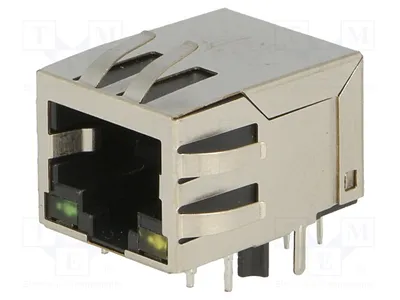 Produktbild von 1x Buchse RJ45 PIN: 8  abgeschirmt,mit LED,mit Trenntransformator LMJTAB881243ML R