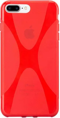 Produktbild von Cadorabo Handyhülle für Apple iPhone 7 PLUS / 7S PLUS / 8 PLUS in Rot Hülle Schutzhülle TPU Silikon Backcover Case