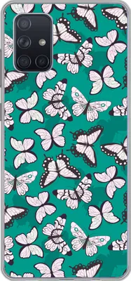 Produktbild von MuchoWow® Handyhülle Schutzhülle Hülle für Telefoonhoesje Samsung Galaxy A51 5G Mädchen - Schmetterling - Tiere - Muster - Mädchen - Kinder - Kinder Silikon Softcase Handy Hülle - Abbildung