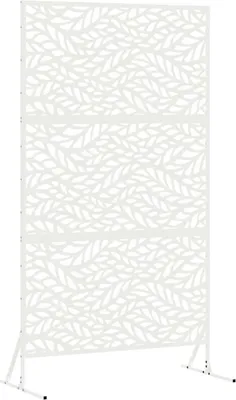 Produktbild von vidaXL Sichtschutz Weiß 100 x 50 x 180 cm Stahl