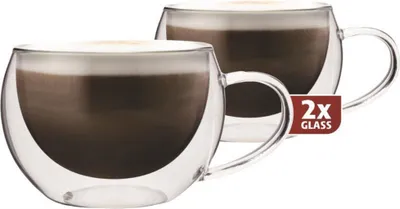 Produktbild von Maxxo Thermogläser DH913 Cappucino 2 Stück 300ml