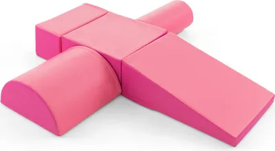 Produktbild von GOPLUS 5 TLG. Schaumstoffbausteine, Softbausteine zum Klettern & Rutschen, Riesenbausteine aus  EPE für Kinder, Großbausteine mit Vielseitige Formen