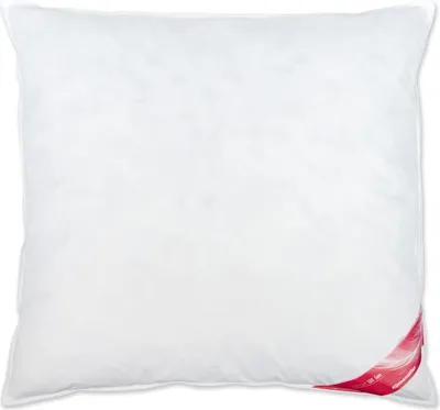 A white pillow on a white background.