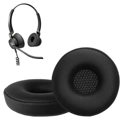 Produktbild von kwmobile 2x Ohr Polster für Jabra Engage 50 / Engage 30 Ohrpolster - Ersatz Ohrpolster - Kopfhörer Ersatzteile - Kopfhörer Ersatzpolster für Over Ear